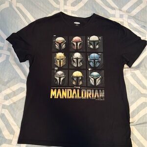 Old Navy Black The Mandalorian Graphic Tee